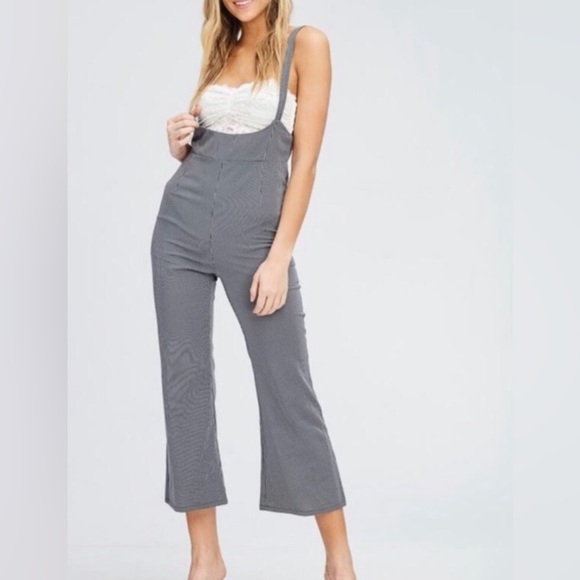 emory park Pants - Emory Park Pinstripe Jumpsuit